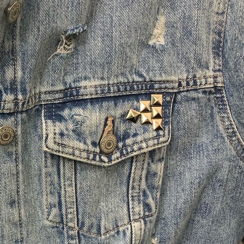 Hand painted xxl denim jacket - Picture 4 of 4